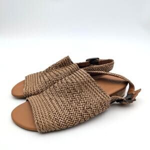 Paul Green Helena Woven Leather Block Heel Sandals Women's Size UK4.5/US6.5 EU37